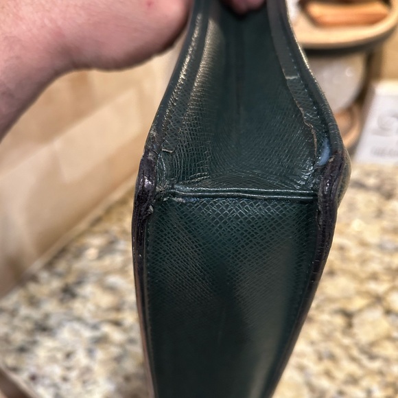 LOUIS VUITTON Serviette Kourad Briefcase Hand Bag Taiga Leather M30074 04YF148 - Picture 14 of 16